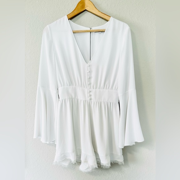 Alexis White Martin Silk Romper - Picture 5 of 14